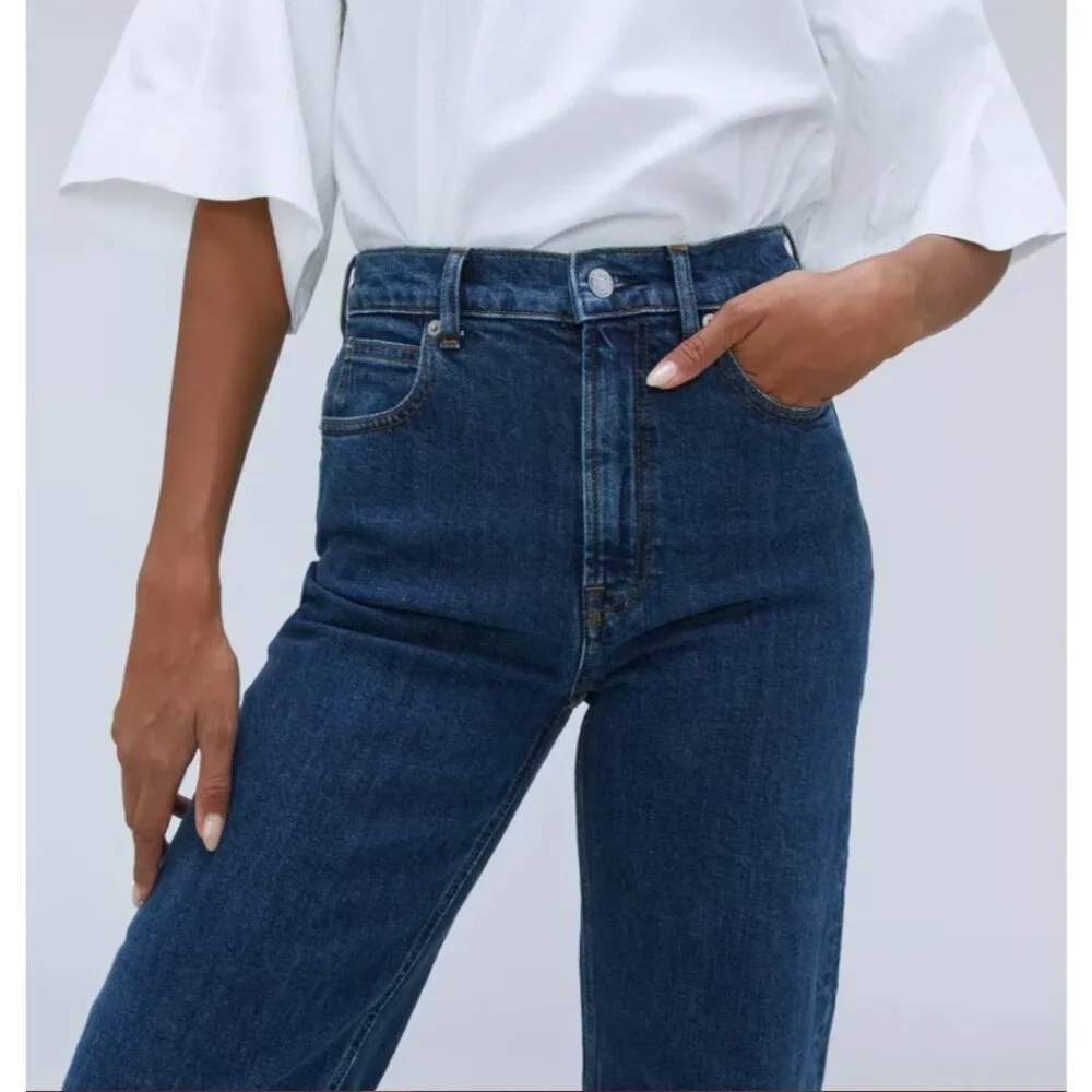 Everlane The Way-High Jeans in Vintage Indigo 33 Womens Denim Pants - Picture 3 of 13